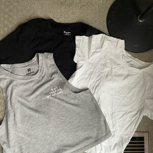 Away Kids Tee Trio - Black, White, and Gray